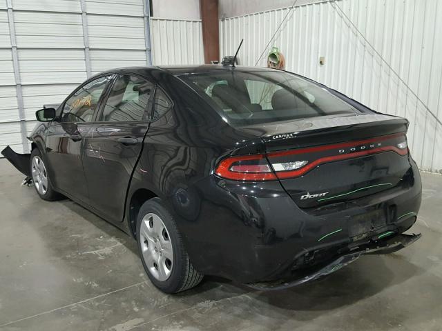 1C3CDFAA3DD126108 - 2013 DODGE DART SE BLACK photo 3