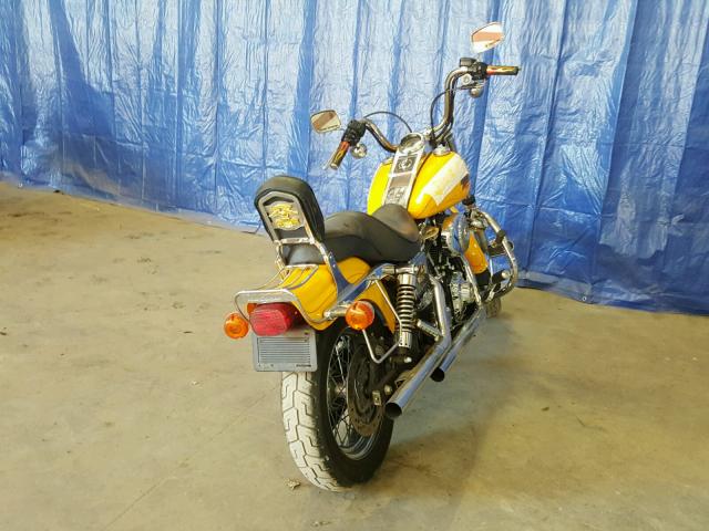 1HD1GEV131Y328819 - 2001 HARLEY-DAVIDSON FXDWG YELLOW photo 4