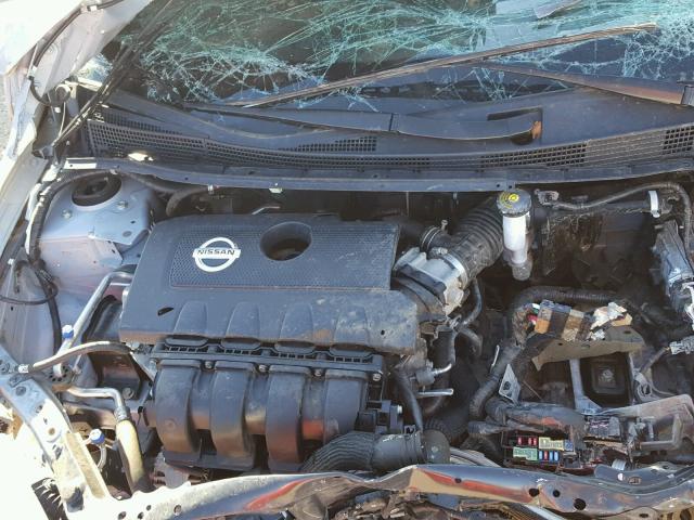 3N1AB7AP9FL630259 - 2015 NISSAN SENTRA S SILVER photo 7