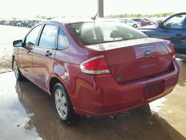 1FAHP3EN2AW246699 - 2010 FORD FOCUS S RED photo 3