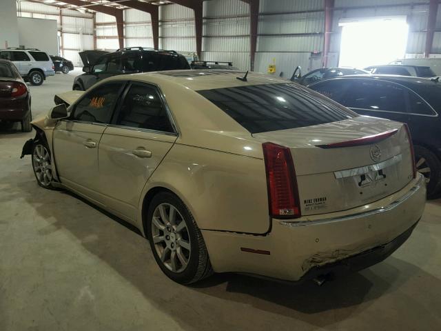 1G6DV57V780158450 - 2008 CADILLAC CTS HI FEA GOLD photo 3