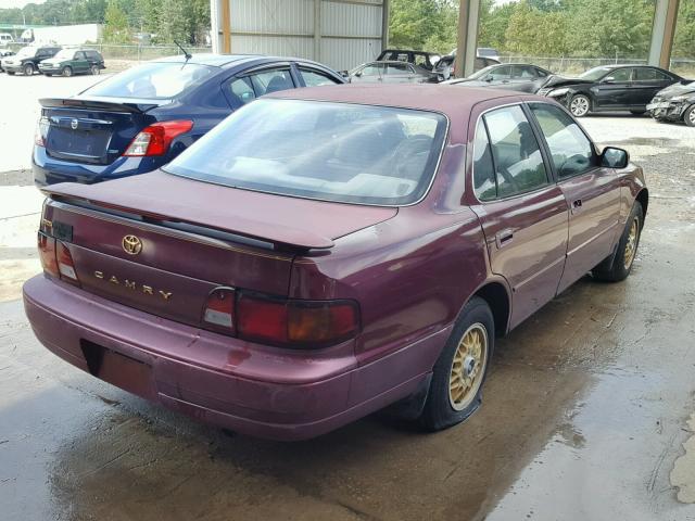 4T1BG12K3TU815116 - 1996 TOYOTA CAMRY DX BURGUNDY photo 4