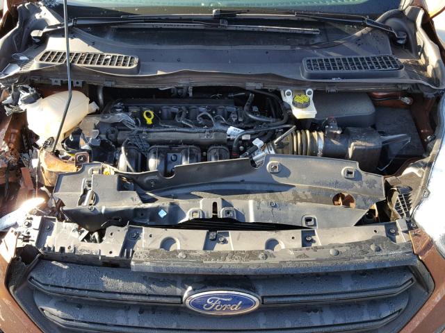 1FMCU0F70HUC98202 - 2017 FORD ESCAPE S ORANGE photo 7