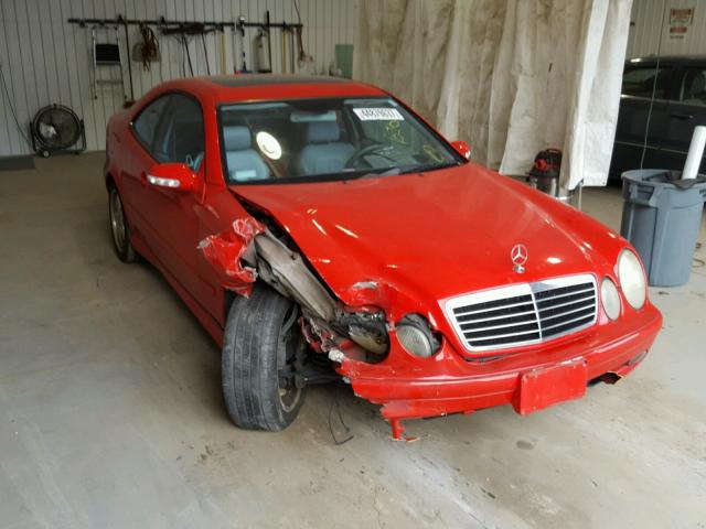 WDBLJ70G32T095167 - 2002 MERCEDES-BENZ CLK RED photo 1