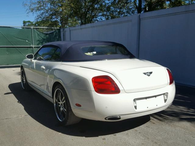 SCBDR33W58C051502 - 2008 BENTLEY CONTINENTA WHITE photo 3