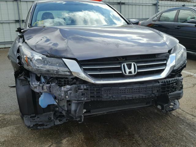 1HGCR2F35FA009989 - 2015 HONDA ACCORD LX GRAY photo 9