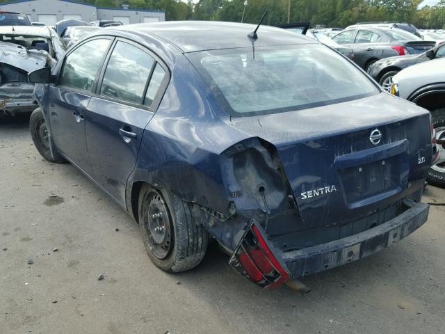 3N1AB61E67L648289 - 2007 NISSAN SENTRA 2.0 BLUE photo 3