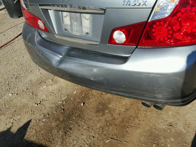 JNKAY01F36M250610 - 2006 INFINITI M35 BASE GRAY photo 9