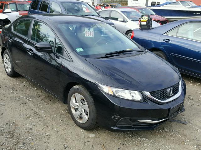 2HGFB2F54EH521133 - 2014 HONDA CIVIC LX BLACK photo 1