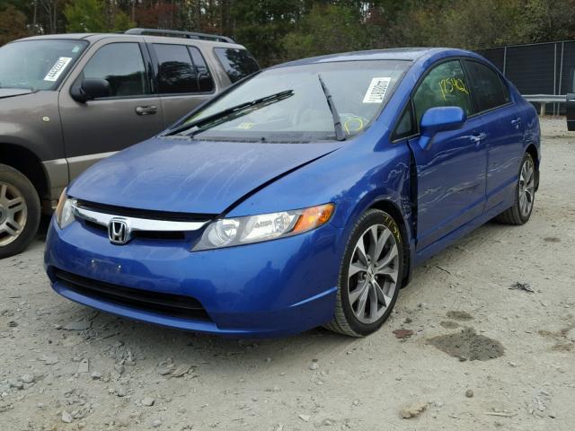 1HGFA16846L031612 - 2006 HONDA CIVIC EX BLUE photo 2