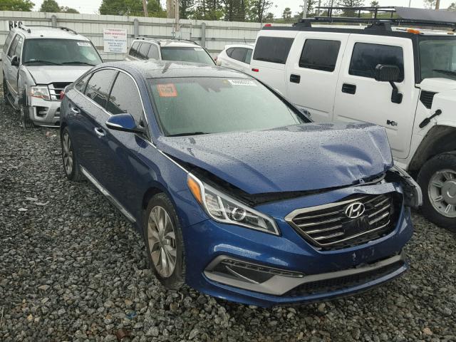 5NPE34AB4FH116348 - 2015 HYUNDAI SONATA SPO BLUE photo 1