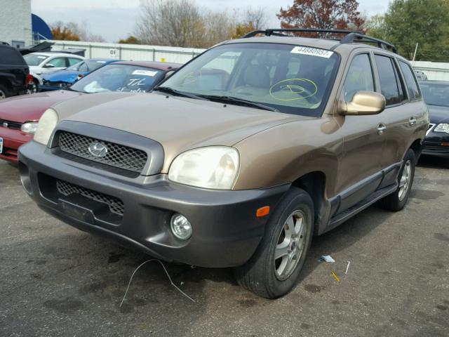 KM8SC73DX3U480001 - 2003 HYUNDAI SANTA FE GOLD photo 2