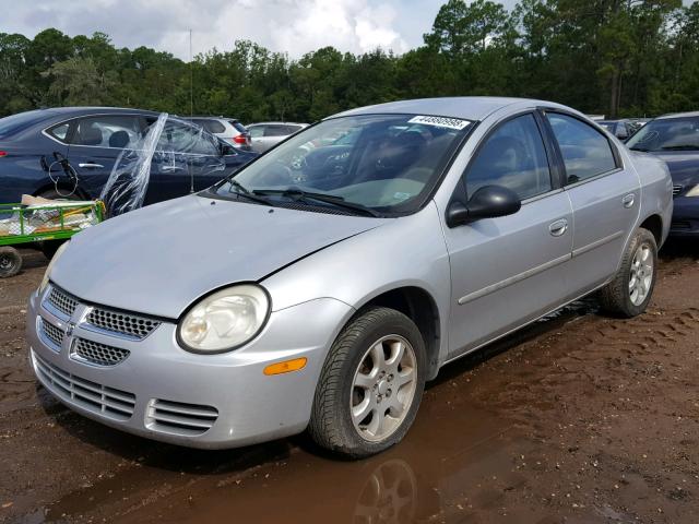 1B3ES56C15D230629 - 2005 DODGE NEON SXT GRAY photo 2