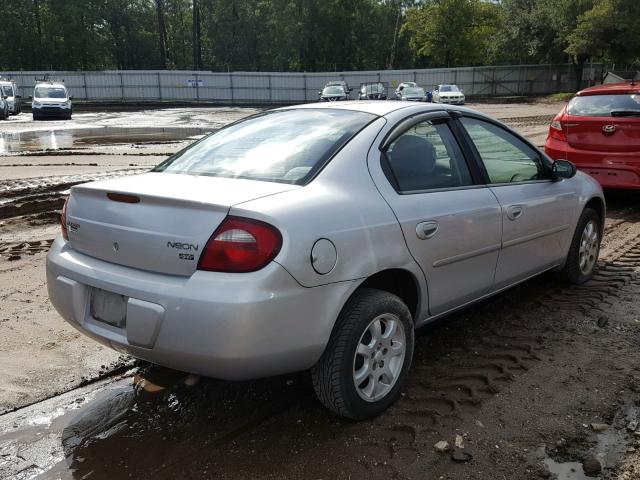 1B3ES56C15D230629 - 2005 DODGE NEON SXT GRAY photo 4