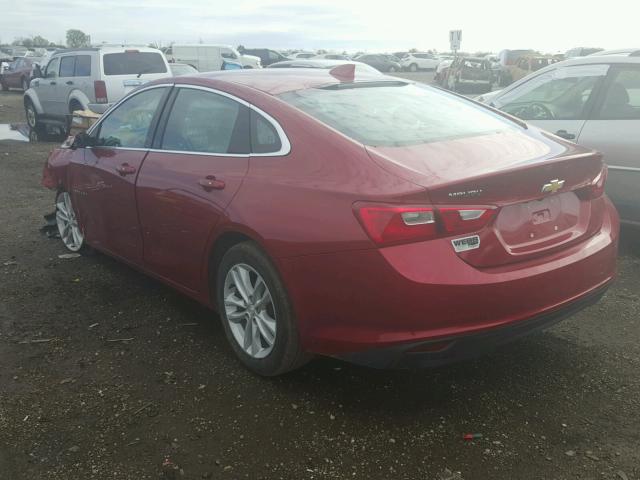 1G1ZE5ST3GF288092 - 2016 CHEVROLET MALIBU LT RED photo 3