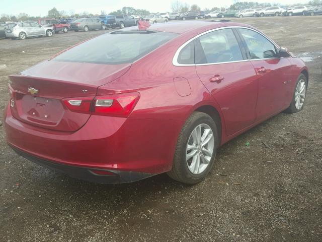 1G1ZE5ST3GF288092 - 2016 CHEVROLET MALIBU LT RED photo 4