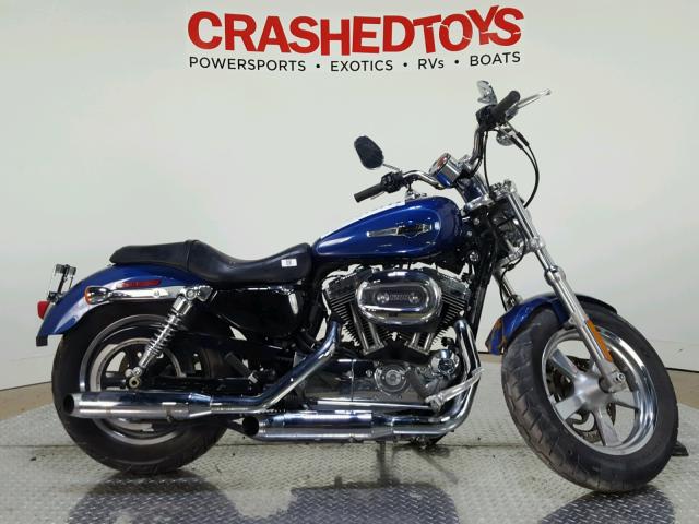 1HD1CT319FC407757 - 2015 HARLEY-DAVIDSON XL1200 C BLUE photo 1