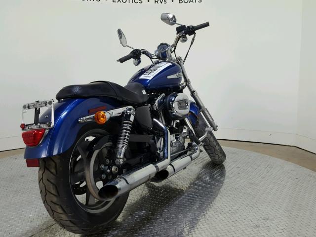 1HD1CT319FC407757 - 2015 HARLEY-DAVIDSON XL1200 C BLUE photo 8