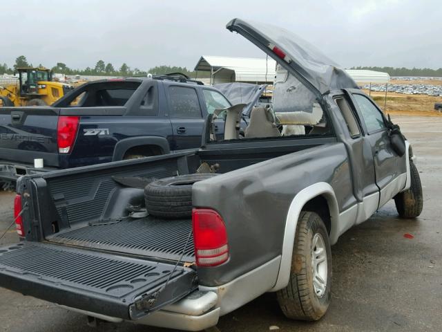 1D7GL42K14S602773 - 2004 DODGE DAKOTA SLT GRAY photo 4