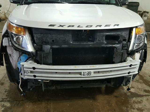 1FM5K8D80FGB38857 - 2015 FORD EXPLORER X WHITE photo 9