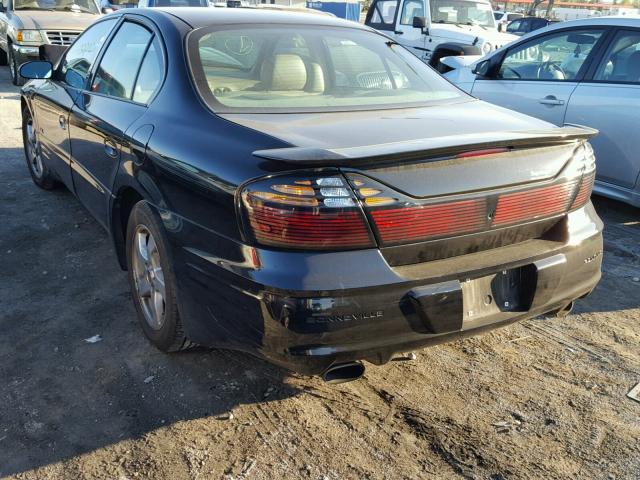 1G2HY52K234129365 - 2003 PONTIAC BONNEVILLE BLACK photo 3