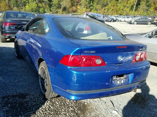 JH4DC54856S006975 - 2006 ACURA RSX BLUE photo 3