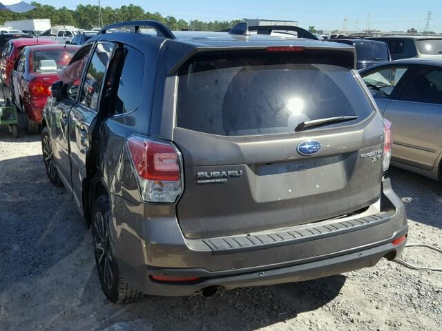 JF2SJGWC2HH570743 - 2017 SUBARU FORESTER 2 GRAY photo 3