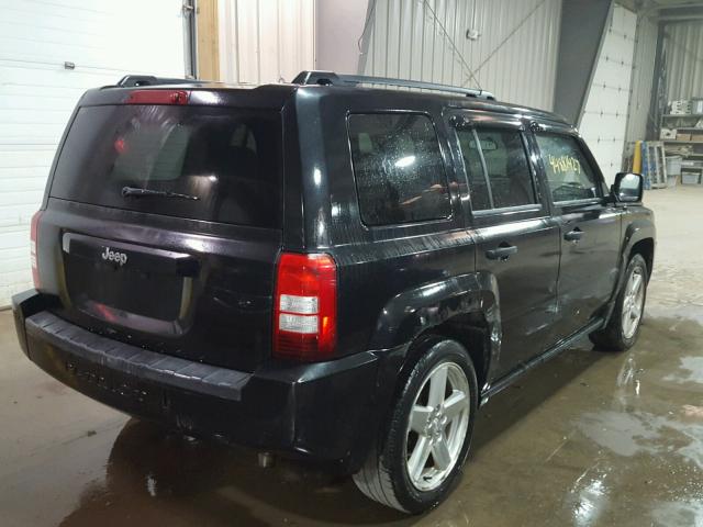 1J8FT28W18D773563 - 2008 JEEP PATRIOT SP BLACK photo 4