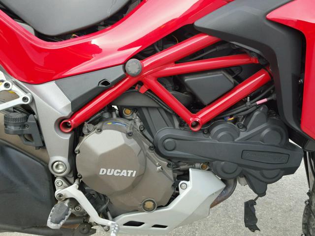 ZDM12BWW2FB000914 - 2015 DUCATI MULTISTRAD RED photo 7