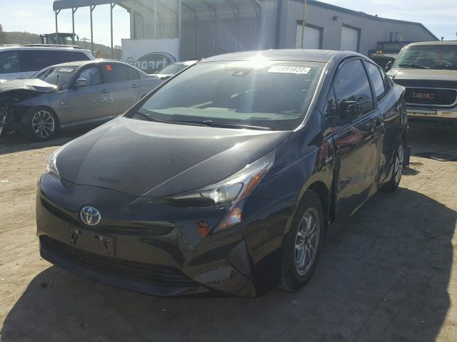 JTDKARFUXG3011617 - 2016 TOYOTA PRIUS BLACK photo 2