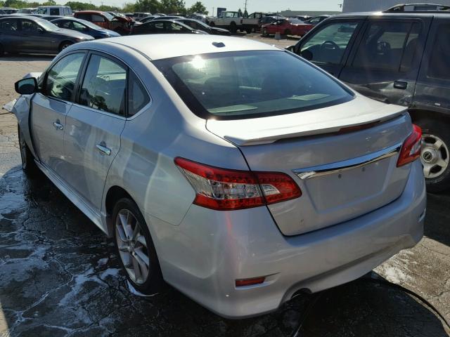 3N1AB7AP4DL749155 - 2013 NISSAN SENTRA FE SILVER photo 3