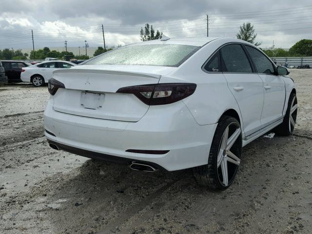 5NPE34AFXFH059642 - 2015 HYUNDAI SONATA SPO WHITE photo 4