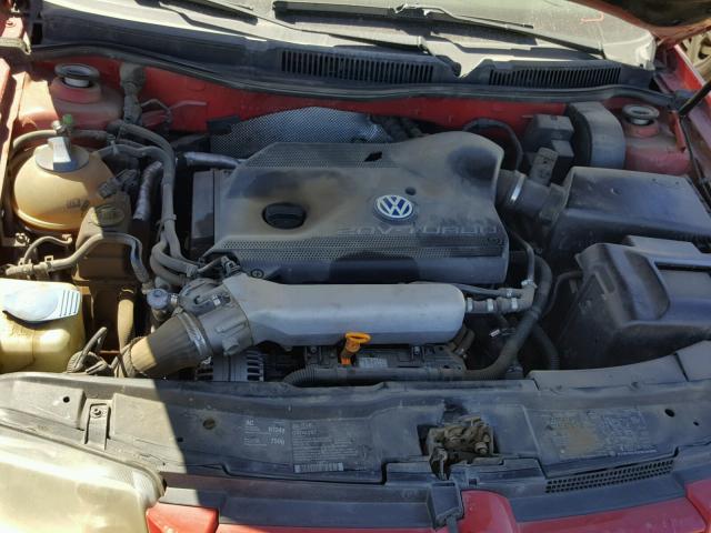 3VWSE69MX2M013256 - 2002 VOLKSWAGEN JETTA GLS RED photo 7