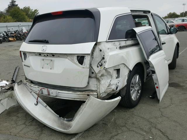 5FNRL5H25EB107328 - 2014 HONDA ODYSSEY LX WHITE photo 4