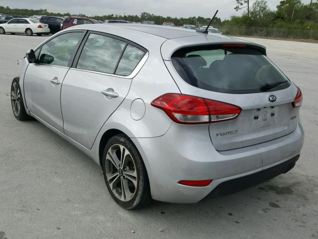 KNAFX5A86G5605187 - 2016 KIA FORTE EX SILVER photo 3