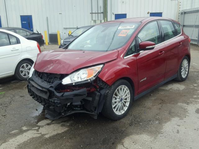 1FADP5BU4DL520786 - 2013 FORD C-MAX SEL RED photo 2