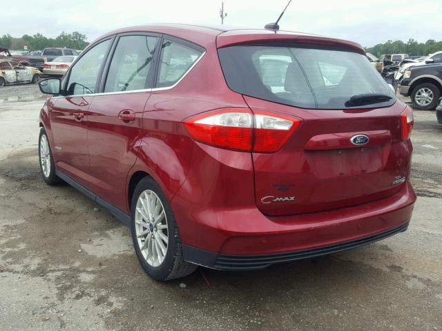 1FADP5BU4DL520786 - 2013 FORD C-MAX SEL RED photo 3