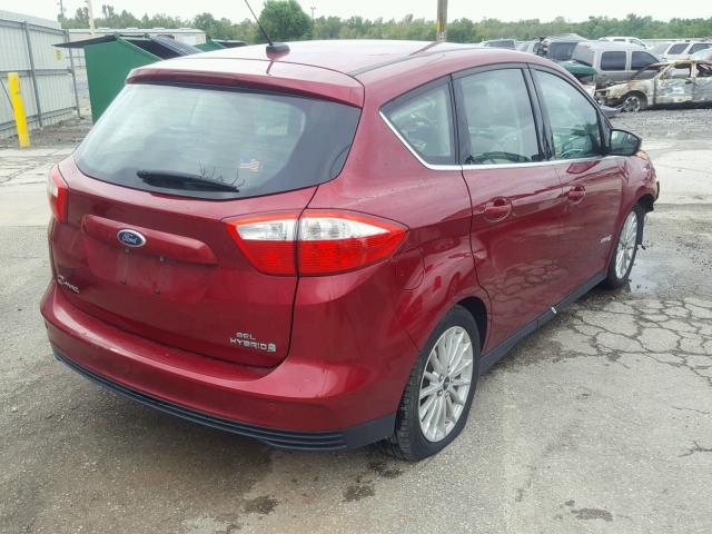 1FADP5BU4DL520786 - 2013 FORD C-MAX SEL RED photo 4