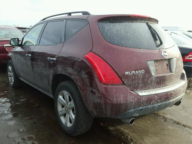 JN8AZ08W57W637822 - 2007 NISSAN MURANO SE/ MAROON photo 3