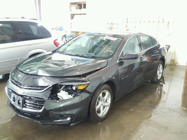 1G1ZB5ST5JF114153 - 2018 CHEVROLET MALIBU LS გრაფიტი ფოტო 2