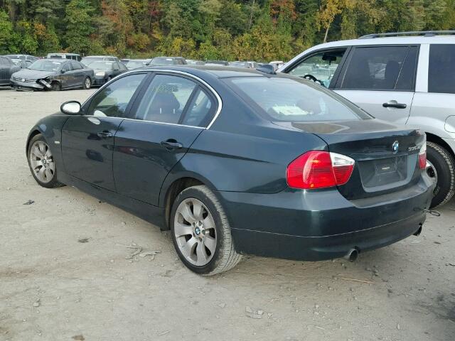 WBAVD53597A008503 - 2007 BMW 335 XI GREEN photo 3