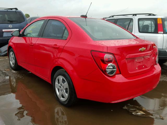 1G1JA5SH3F4128051 - 2015 CHEVROLET SONIC LS RED photo 3