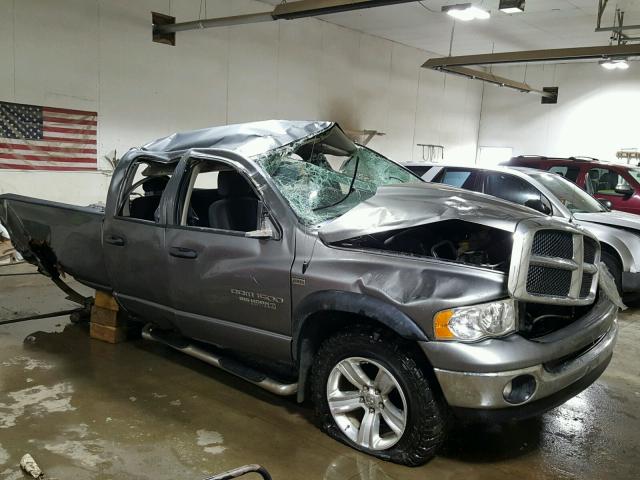 1D7HU18D55S147128 - 2005 DODGE RAM 1500 GRAY photo 1