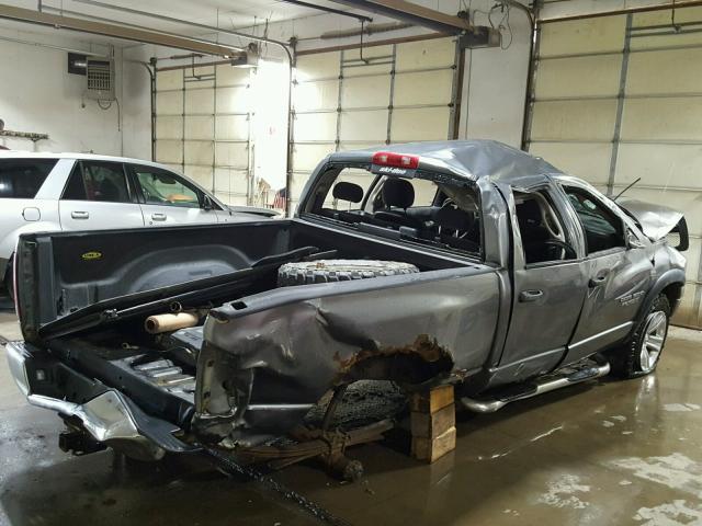 1D7HU18D55S147128 - 2005 DODGE RAM 1500 GRAY photo 4