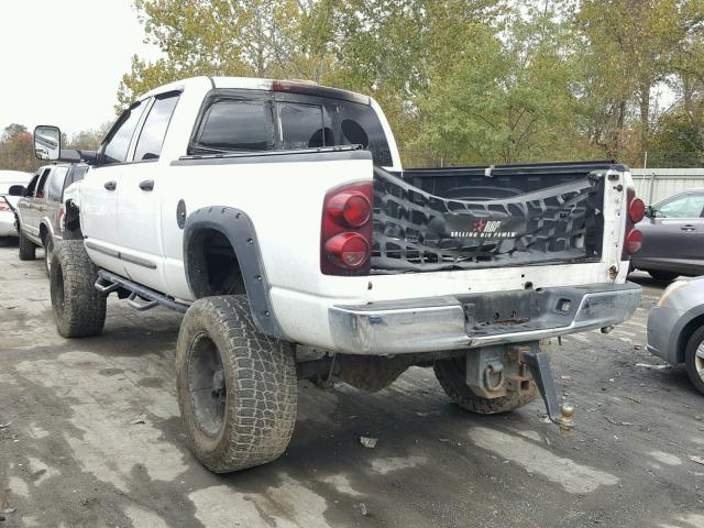 1D7KS28C47J509628 - 2007 DODGE RAM 2500 S Սպիտակ լուսանկար 3
