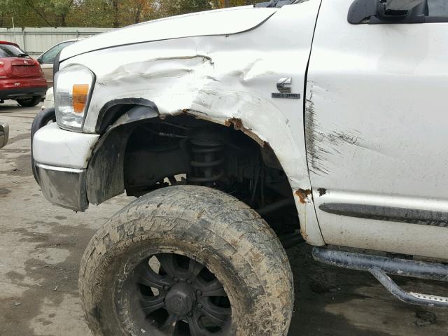 1D7KS28C47J509628 - 2007 DODGE RAM 2500 S WHITE photo 9