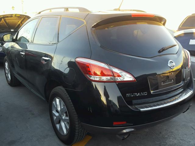 JN8AZ1MU7BW061394 - 2011 NISSAN MURANO S BLACK photo 3