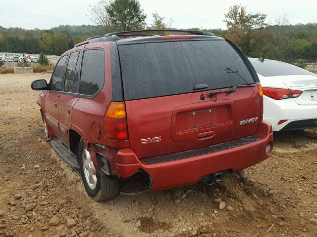 1GKDT13S042409917 - 2004 GMC ENVOY RED photo 3