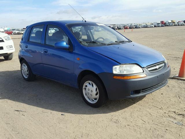 KL1TD62684B218789 - 2004 CHEVROLET AVEO BLUE photo 1