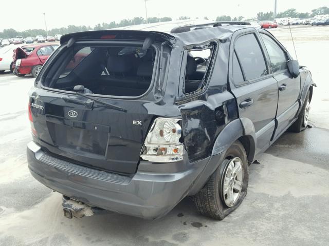 KNDJC733X35071286 - 2003 KIA SORENTO EX BLACK photo 4